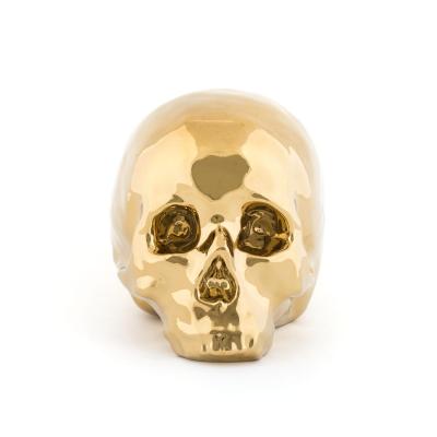 Seletti Memorabilia gold mon objet d&eacute;co t&ecirc;te de mort - 10415_ORO