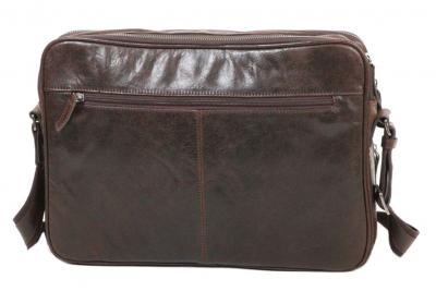 GERARD HENON Sac bandouli&egrave;re  Besace Outland En Cuir De Vachette Vieilli Pleine Fleur GH 8354