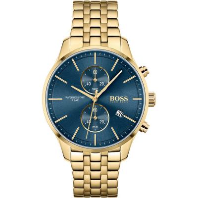 HUGO BOSS Montre Homme  Associate 1513841 chronographe acier dor&eacute;