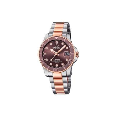 JAGUAR  Woman Collection Model J871/2 Watch, 34mm Brown Case with Steel Bronze Strap for Lady