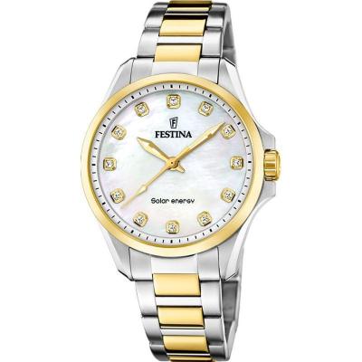 FESTINA Montre Femme Solar energy Blanc F20655/1 Gris 