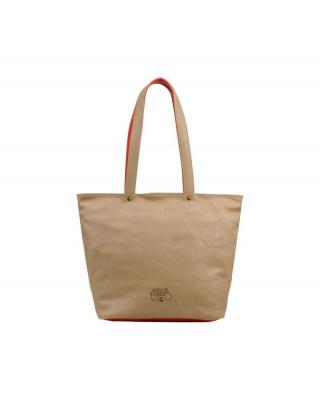 LE TEMPS DES CERISES Sac  Sac Elegance 2 Taupe/Mandarine