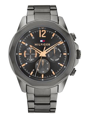 TOMMY HILFIGER  Pour Des Hommes Montre &Agrave; Deux Couches, Gris