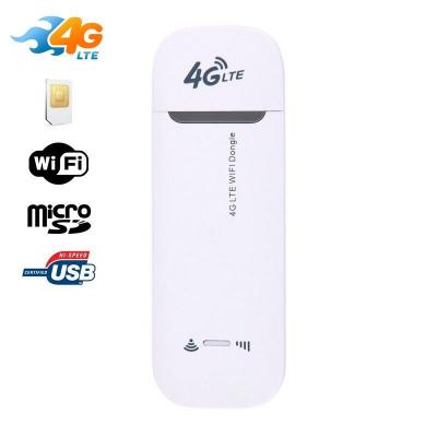  Cl&eacute; 4G USB Cl&eacute; Wifi Modem Sans-Fil 150 Mbps Emplacement Micro SD Blanc - YONIS 