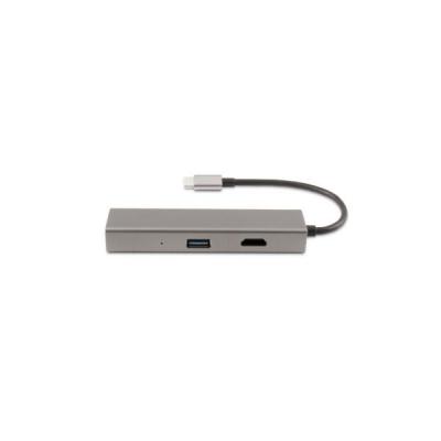 COOLBOX  Hub miniDOCK4 USB-C Avec fil USB 3.2 Gen 1 (3.1 Gen 1) Type-C Acier
