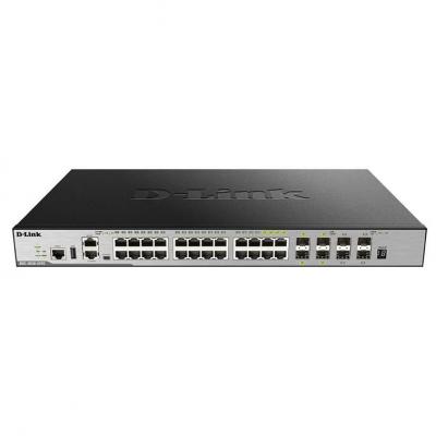 D LINK D-Link DGS-3630-28TC commutateur r&eacute;seau G&eacute;r&eacute; L3 Gigabit Ethernet (10/100/1000) 1U Noir - Neuf