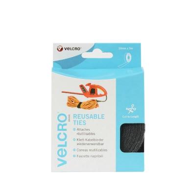 VELCRO&REG; Attaches auto-agrippantes noires Velcro Brand 5m x&nbsp;30mm