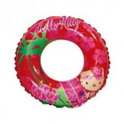 SAICA Bou&eacute;e gonflable - Hello Kitty - Diam&egrave;tre 50 cm - Rouge - Pour enfant &agrave; partir de 3 ans