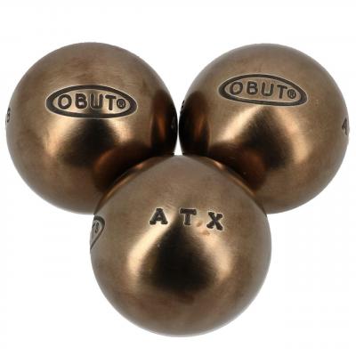 OBUT Boules de p&eacute;tanque -  - 71mm - 700g - Inox sp&eacute;cial - Kit pr&ecirc;t &agrave; p&eacute;tanquer 