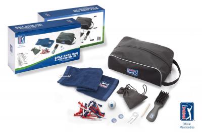 PGA TOUR  Shoe Bag With Club Cleaning Set