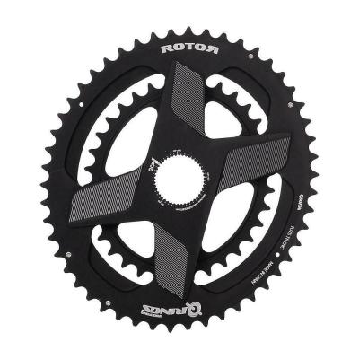ROTOR  50-34 Directmount Double cha&icirc;ne Ovale 50/34 pour Adulte Noir