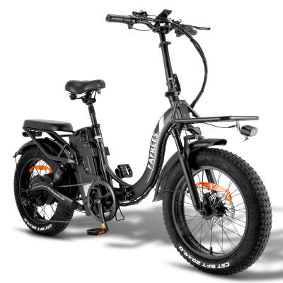 FAFREES velo electrique  F20 X-Max Autonomie 140km Moteur 750W double suspension 20 pouces Fat bike Batterie 48V30Ah Noir 