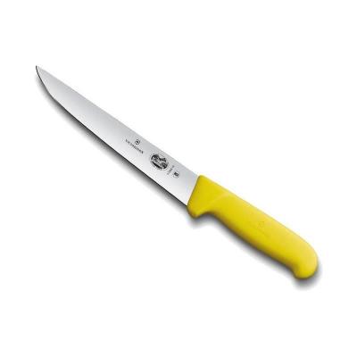 VICTORINOX Couteau &agrave; saigner/d&eacute;couper 20cm, manche fibrox jaune  5.550