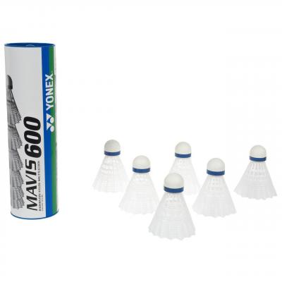 YONEX Volant De Badminton En Plastique  Mavis 600 X 6 - Blanc - 