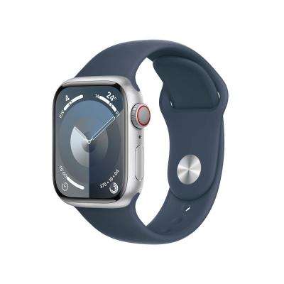 Apple Watch Series 9 Gps + Cellular 41 Mm Sport Band Argent&eacute; M-L