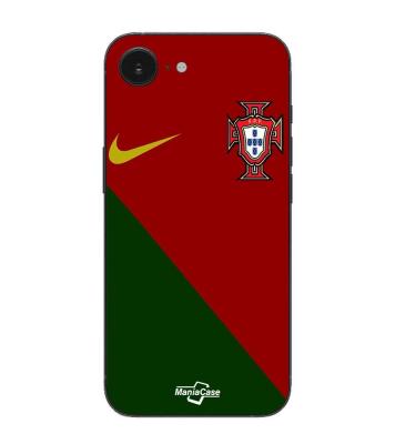 MANIACASE Coque  Pour Iphone 16E portugal maillot nike noir