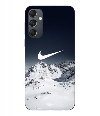 MANIACASE Coque Pour Samsung Galaxy S25 FE Nike logo mountain fly  noir