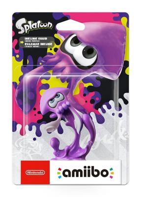 NINTENDO Figurine Amiibo Splatoon Calamar Inkling (violet N&eacute;on) 