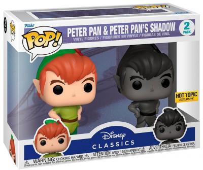 FUNKO  Pop Disney Peter Pan And Peter Pans Shadow Exclusive Clair