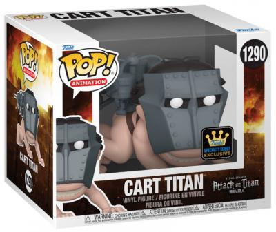 FUNKO  Pop Super Attack On Titan Cart Titan Exclusive Argent&eacute; 