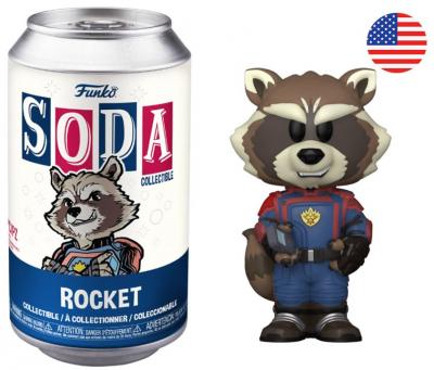 FUNKO Figurines Pop  LES GARDIENS DE LA GALAXIE 3 - POP Soda - Rocket a