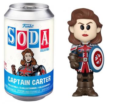 FUNKO Figurines Pop  WHAT IF - POP Soda - Captain Carter avec Chase (M)