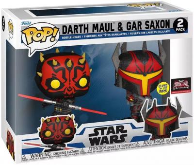 FUNKO  Pop Star Wars Clonewars Darth Maul Gar Saxon Multicolore