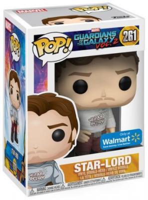 FUNKO Figurine marvel guardians of the galaxy vol 2 - star-lord shirt yeah baby exclu pop 10cm
