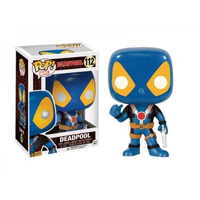 FUNKO  POP Marvel Blue Deadpool &ldquo; X-Men Colors Blue and Yellow Suit with Thumbs Up &ldquo; FYE Exclusive 