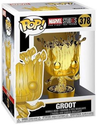 FUNKO Figurine  Pop! Marvel Bobble Groot Chrome