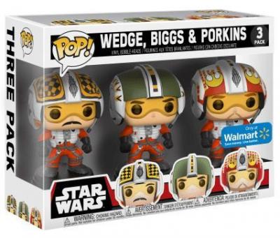  STAR WARS-BOBBLE HEAD POP 3-PACK-PILOTS 
