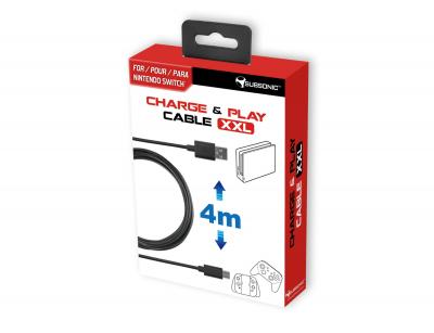 SUBSONIC C&acirc;ble de recharge USB C XXL pour Nintendo Switch