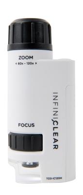 COKIN TO3-IC120M Microscope &eacute;lectronique avec LED int&eacute;gr&eacute;e portatif Blanc