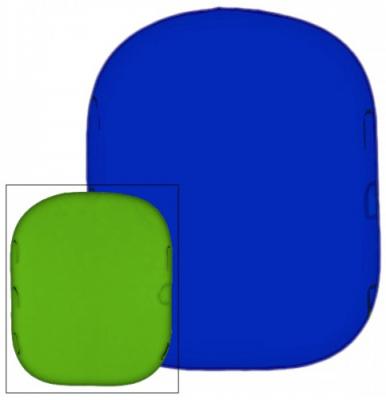 LASTOLITE  chromakey falthintergrund doppelseitig blau/gr&uuml;n 150x180cm