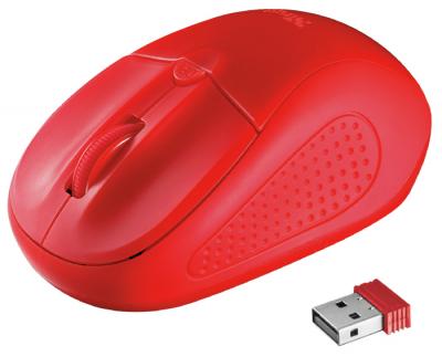 TRUST Souris  20787 RF sans fil Optique 1600 DPI Ambidextre Rouge 