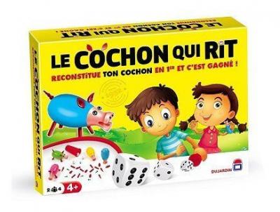 DUJARDIN Le cochon qui rit 4 joueurs -  - jeu de soci&eacute;t&eacute; 4 ans+