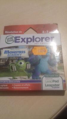 DISNEY Jeu LeapFrog Monstres Academy pour LeapPad / Leapster Explorer