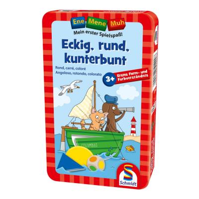 SCHMIDT  SPIELE Jeu de poche Rond Carre Couleurs - Am Stram Gram