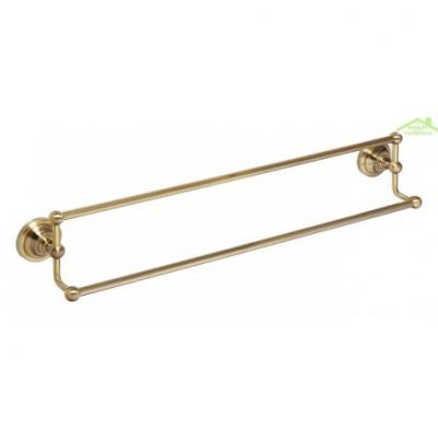 GENERIQUE Double barre Porte-serviettes RETRO en bronze 66,5x12,5x11,5 cm
