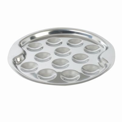 ROGER ORFEVRE Plat 12 escargots inox 19.5 cm - Roger Orf&egrave;vre - Argent - Inox