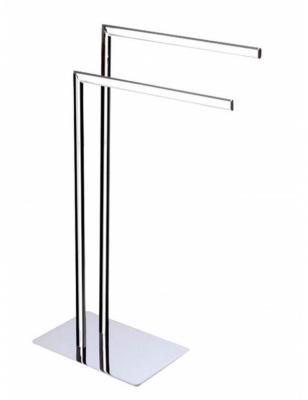 BEMETA Porte serviette double sur pied en chrome BETA 15x80x40cm