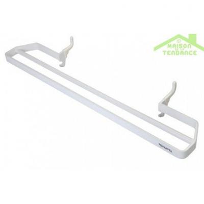 BEMETA Porte-serviettes double radiateur en acier blanc RAWELL 59x7,5x15cm