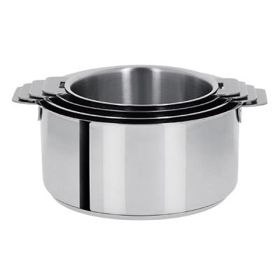 CRISTEL Set de 4 casseroles Mutine 14 &agrave; 20 cm 