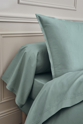 ESSIX Drap-housse TPR en percale de coton Premi&egrave;re Archipel 2x90x200 cm 