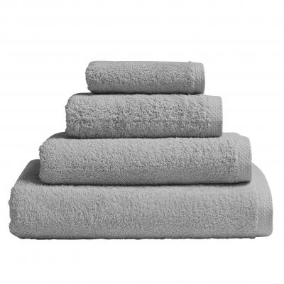 ESSIX Drap de bain en coton Aqua Argent 90x170 cm 