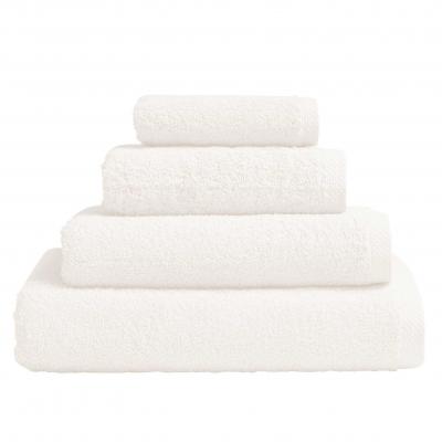 ESSIX Drap de bain en coton Aqua Blanc 90x170 cm 