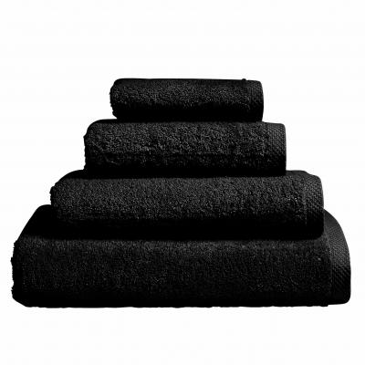 ESSIX Drap de bain en coton Aqua Noir 90x170 cm 