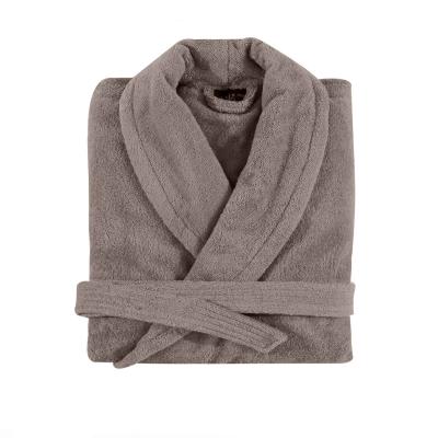 ESSIX Peignoir de bain uni en coton Marron Sarrazin M