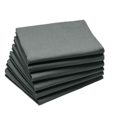 A DEMAIN Serviette de table en Coton anthracite 45x45 cm