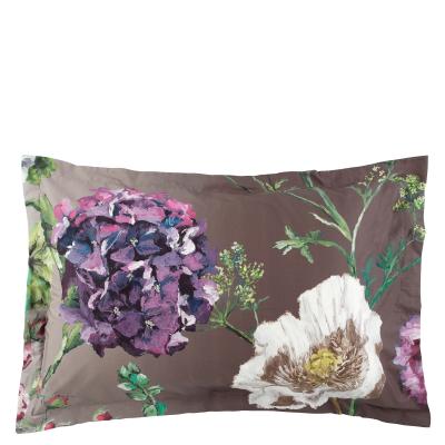 DESIGNERS GUILD Taie d'oreiller imprim&eacute;e en percale de coton, Alexandria